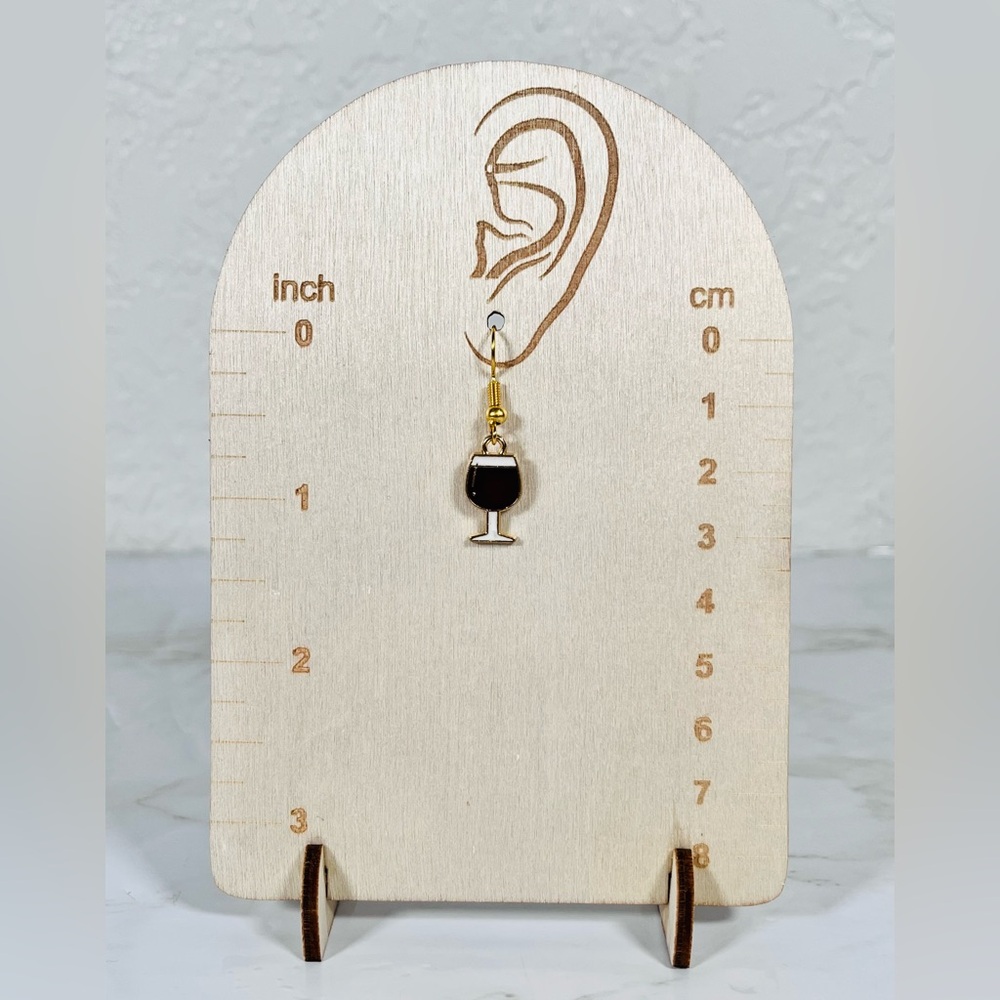 4/$20 Wine Bottle & Glass Mis-match Earrings - Picture 6 of 9